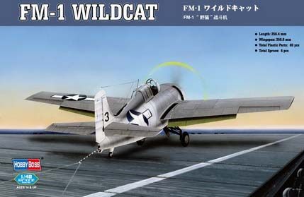 Сборная модель американского истребителя  FM-1 Wildcat детальное изображение Самолеты 1/48 Самолеты