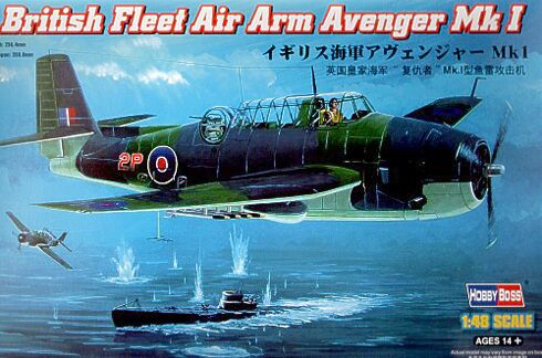 Buildable model Fleet Air Arm Avenger Mk 1 bomber детальное изображение Самолеты 1/48 Самолеты