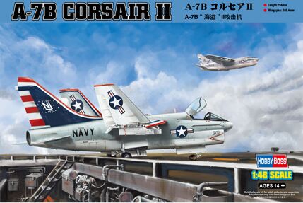 Buildable model of the American attack aircraft A-7B Corsair II детальное изображение Самолеты 1/48 Самолеты