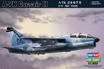 Збірна модель американського штурмовика A-7K Corsair II детальное изображение Самолеты 1/48 Самолеты