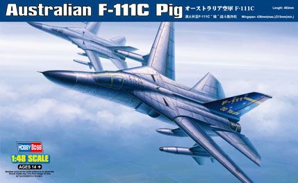 Сборная модель бомбардировщика Australian F-111C Pig детальное изображение Самолеты 1/48 Самолеты