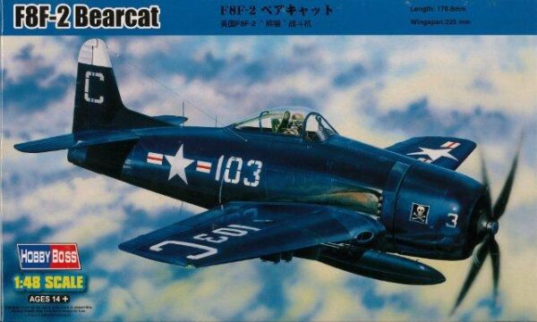 Збірна модель винищувача F8F-2 Bearcat детальное изображение Самолеты 1/48 Самолеты
