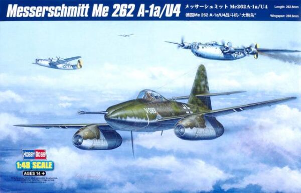 Збірна модель німецького винищувача Messerschmitt Me 262 A-1a/U4 детальное изображение Самолеты 1/48 Самолеты