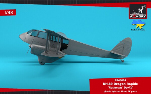 Сборная модель 1/48 Ближнемагистральный авиалайнер DH.89 Dragon Rapide “Rothmans' Devils” Armory детальное изображение Самолеты 1/48 Самолеты