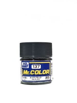 Tire Black,Mr. Color paint 10ml. / Шинний чорний матовий детальное изображение Нитрокраски Краски