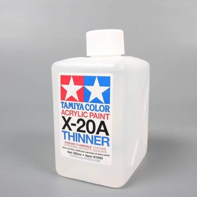 Solvent for acrylic paints 250 ml0plastic bottle (Acrylic Thinner X-20A 250 ml) 81040 детальное изображение Акриловые краски Краски