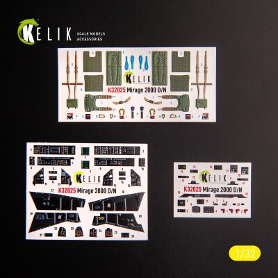 Mirage 2000D/N 3D decal interior for Kitty Hawk/Zimi models 1/32 KELIK K32025 детальное изображение 3D Декали Афтермаркет