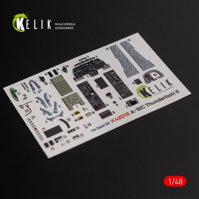 A-10C &quot;Thunderbolt II&quot; 3D decal interior for Italeri 1/48 KELIK K48018 детальное изображение 3D Декали Афтермаркет
