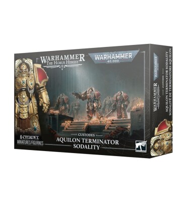 Игровой набор Warhammer 40000 - HORUS HERESY: CUSTODES - AQUILON TERMINATOR SODALITY детальное изображение Ересь Хоруса WARHAMMER 40,000