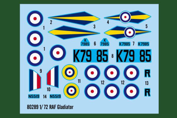 preview Сборная модель британского истребителя RAF Gladiator