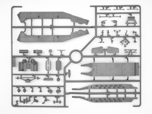 Сборная модель 1/35 немецкий санитарный бронетранспортер Sd.Kfz.251/8 Ausf.A ICM35113 детальное изображение Бронетехника 1/35 Бронетехника