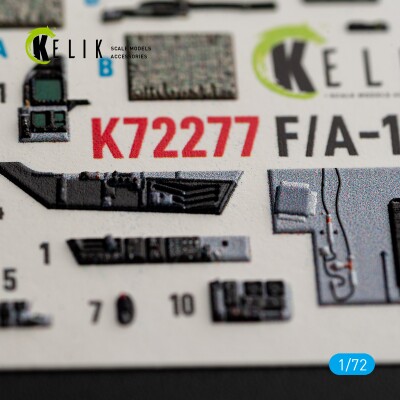 F/A-18 C Hornet (Late) декаль інтер'єр для комплекту Academy 12411 1/72 KELIK K72277 детальное изображение 3D Декали Афтермаркет