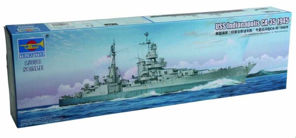 Scale model 1/350 American cruiser USS Indianapolis CA-35 1945 Trumpeter 05326 детальное изображение Флот 1/350 Флот