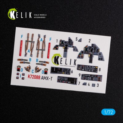 AMX-T 3D interior decal for Italeri kit 1/72 KELIK K72088 детальное изображение 3D Декали Афтермаркет