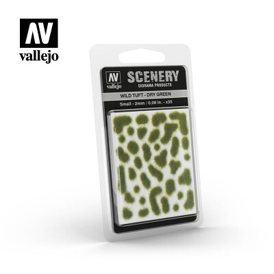 Пучки сухої зеленої трави (2мм) (Wild Tuft – Dry Green) Vallejo SC401 детальное изображение Наборы деталировки Диорамы