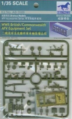 Set 1/35 WWII British/Commonwealth AFV Equipment Set Bronco AB3509 детальное изображение Наборы деталировки Афтермаркет