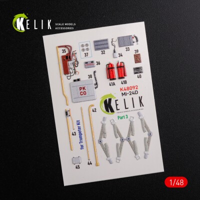 Mi-24D (Hind-D) 3D decal interior for Trumpeter kit 1/48 KELIK K48092 детальное изображение 3D Декали Афтермаркет