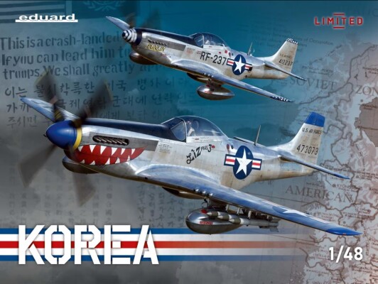 Збірна модель 1/48 Літак North American P-51 Mustang KOREA LIMITED Eduard 11161 детальное изображение Самолеты 1/48 Самолеты