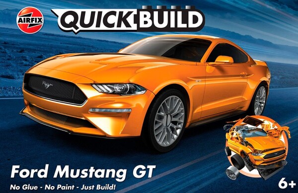 Сборная модель конструктор Ford Mustang GT QUICKBUILD Аирфикс J6036 детальное изображение Автомобили Конструкторы