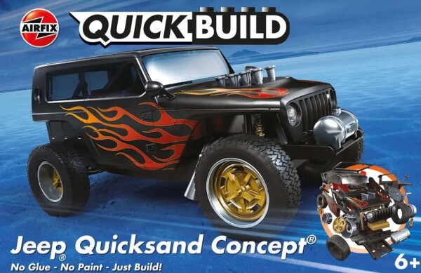 Scale model set jeep Quickbuild Jeep Quicksand Concept Airfix J6038 детальное изображение Автомобили Конструкторы