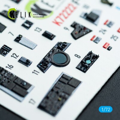 Grumman F-14 A Tomcat 3D декаль інтер'єр для комплекту Academy 1/72 KELIK K72222 детальное изображение 3D Декали Афтермаркет