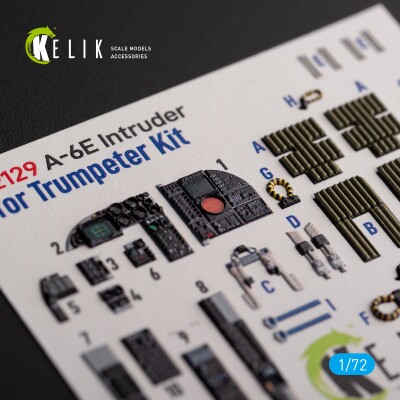 A-6E Intruder decal interior for Trumpeter kit 1/72 KELIK K72129 детальное изображение 3D Декали Афтермаркет