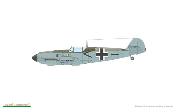 Збірна модель 1/72 Літак Messerschmitt Bf 109E-3 Eduard 7032 детальное изображение Самолеты 1/72 Самолеты