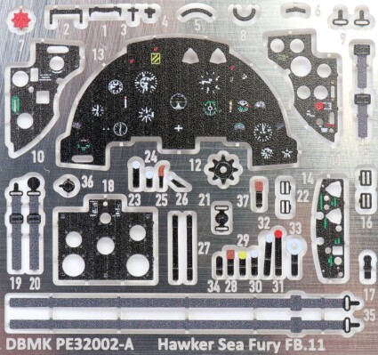 Збірна модель 1/32 Літак Hawker Sea Fury FB.11 DBMK Model Kits DBMK32002 детальное изображение Самолеты 1/32 Самолеты