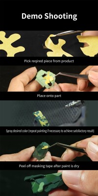 Попередньо нарізана малярна стрічка (цифровий камуфляж) DSPIAE PMT-DC детальное изображение Маскировочные ленты Инструменты