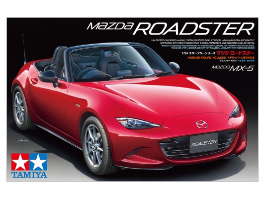 Збірна модель 1/24 Автомобіль Mazda Roadster MX-5 Tamiya 24342 детальное изображение Автомобили 1/24 Автомобили