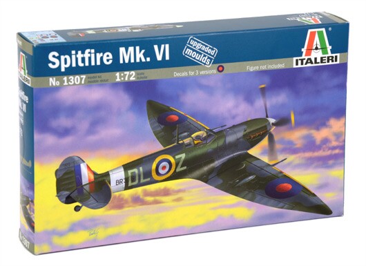 Збірна модель 1/72 Літак Spitfire Mk. VI Italeri 1307 детальное изображение Самолеты 1/72 Самолеты