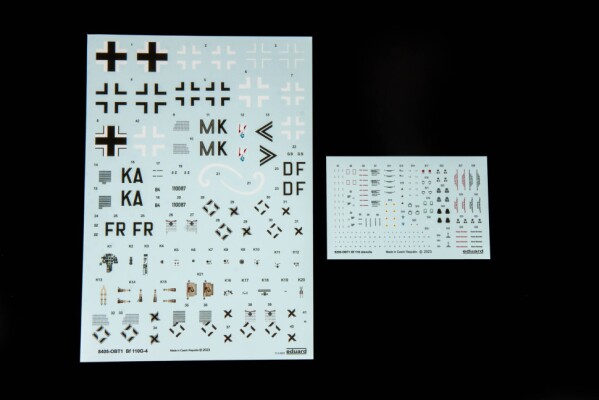 Сборная модель 1/48 Самолет Bf 110G-4 Эдуард 8405 детальное изображение Самолеты 1/48 Самолеты