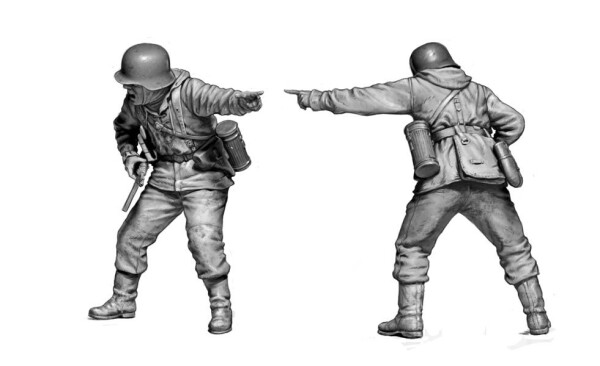 Збірна модель 1/35 Фігури Німецька піхота - Бастонь, 1944 рік (4 фігури) MasterBox 35254 детальное изображение Фигуры 1/35 Фигуры