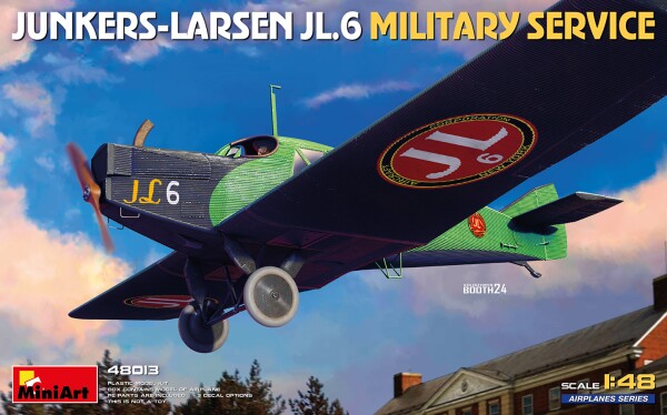 Scale model 1/48 Airplane Junkers-Larsen JL.6 (military service) MiniArt 48013 детальное изображение Самолеты 1/48 Самолеты
