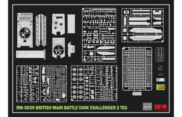 Збірна модель 1/35 Танк Challenger 2 TES RFM RM-5039 детальное изображение Бронетехника 1/35 Бронетехника