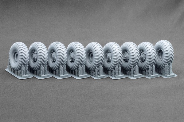 Набір коліс (з деформацією) I-159 для ZIL-135 від Trumpeter ScaleX WM-35040W детальное изображение Колёса Афтермаркет