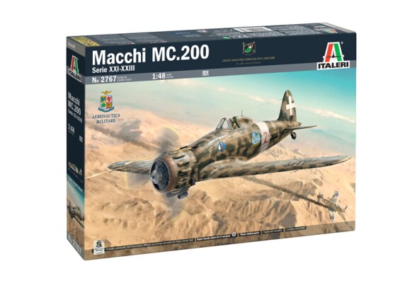 Збірна модель 1/48 Літак Macchi C.200 Serie XXI-XXIII Italeri 2767 детальное изображение Самолеты 1/48 Самолеты