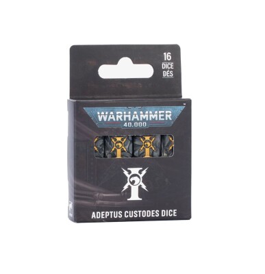 Игровые кубы Warhammer 40000 - ADEPTUS CUSTODES DICE детальное изображение Кубы WARHAMMER 40,000