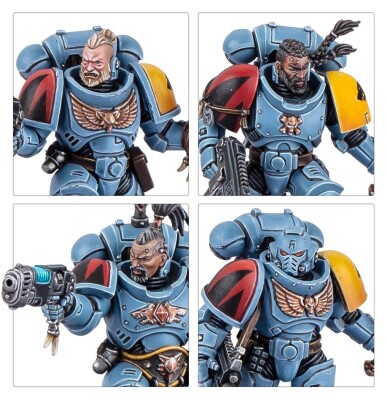 Игровой набор Warhammer 40000 - SPACE WOLVES - GREY HUNTERS детальное изображение Космические Волки Космические Десантники