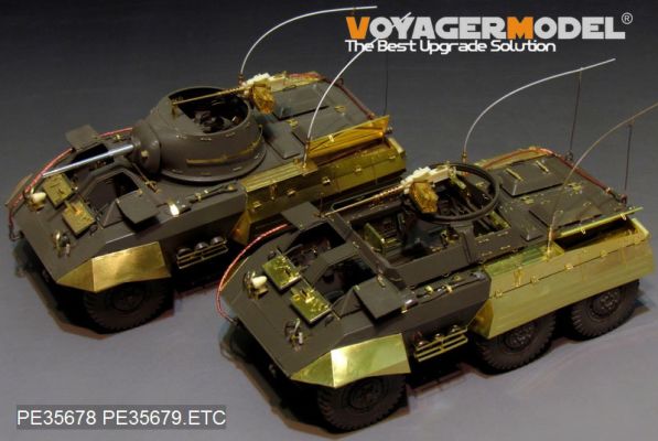 WWII US M8 light armored car basic( Gun barrel ,atenna baseInclude)(For TAMIYA 35228) детальное изображение Фототравление Афтермаркет