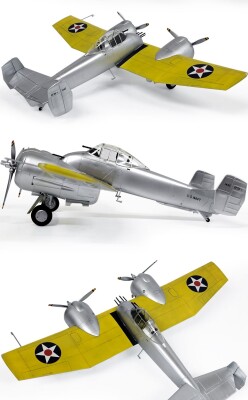 Збірна модель 1/48 Літак Grumman XF5F-1 Skyrocket Academy 12363 детальное изображение Самолеты 1/48 Самолеты
