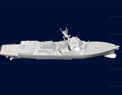 Scale model 1/350 USS Forrest Sherman (DDG-98) Trumpeter 04528 детальное изображение Флот 1/350 Флот