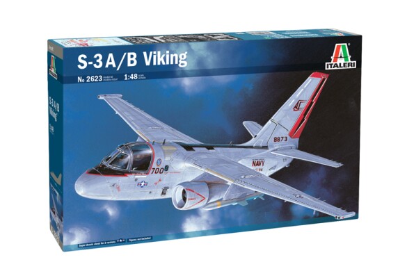 Збірна модель 1/48 літак S - 3 A/B VIKING Italeri 2623 детальное изображение Самолеты 1/48 Самолеты