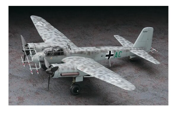 Збірна модель 1/72 Німецький бомбардувальник Junkers Ju 88 G-6 &quot;Nachtjäger&quot; Hasegawa 01562 детальное изображение Самолеты 1/72 Самолеты