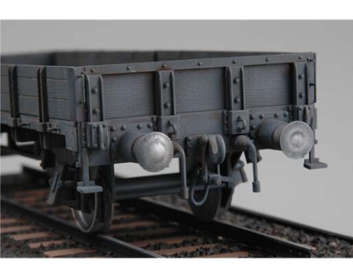 Scale model 1/35 German railway gondola (lower sides) Trumpeter 01518 детальное изображение Железная дорога 1/35 Железная дорога