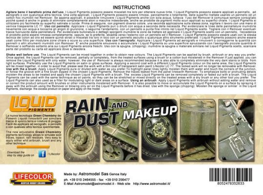 Набір рідких пігментів Rain and Dust Makeup детальное изображение Наборы weathering Weathering