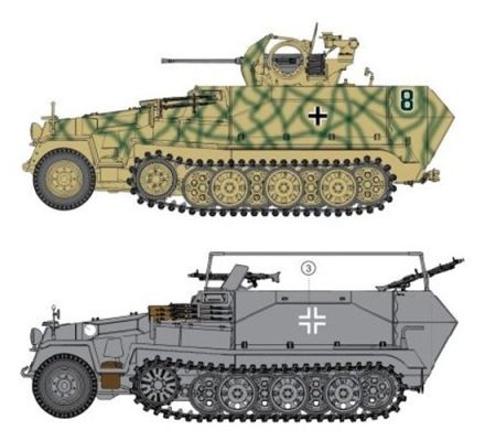 Sd.Kfz. 251/17 Ausf.C / Command Version (2 in 1) детальное изображение Бронетехника 1/35 Бронетехника