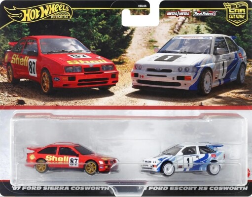 Коллекционная модель Hot Wheels Premium Ford Sierra Cosworth &amp; Ford Escort RS Cosworth HBL96 детальное изображение Hot Wheels 