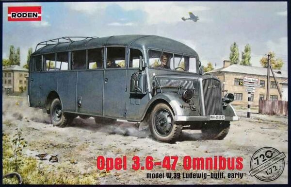 Німецький штабний автобус Opel Blitz Omnibus Model W39. детальное изображение Автомобили 1/72 Автомобили