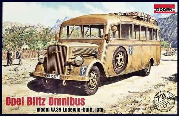 Німецький автобус Opel Blitz Omnibus (модель W.39 Ludewig-built, late) детальное изображение Автомобили 1/72 Автомобили